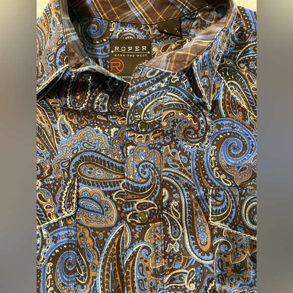 Mens‎ Roper long sleeve shirt-size large - Picture 3 of 6